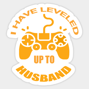 I have leveled my husband couple | wife and husband for gaming and play Sticker